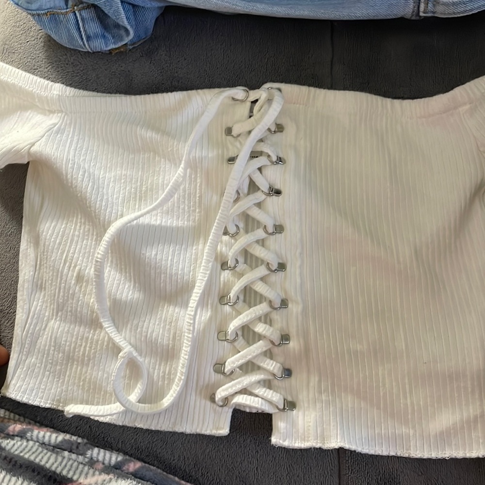 White Crop Top